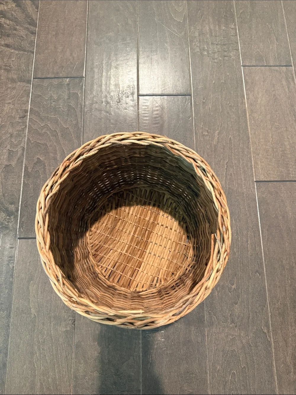 Studio McGee Woven Lidded Basket - Natural Brown